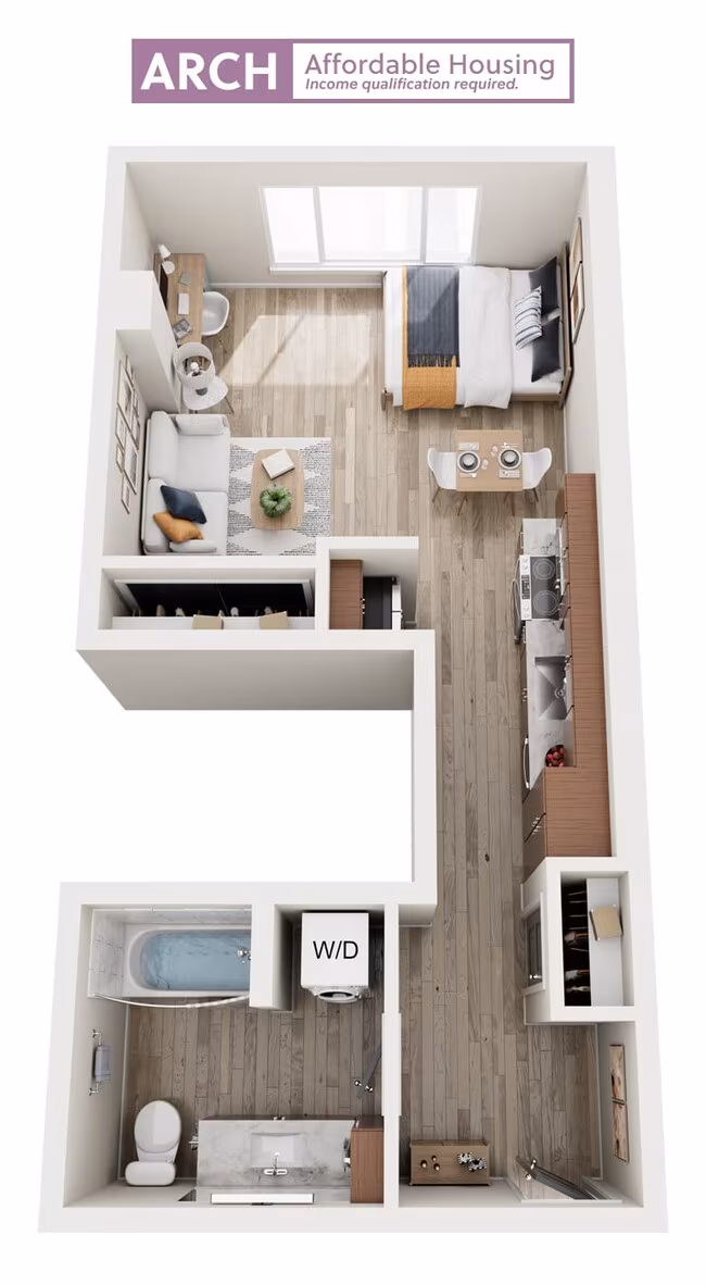 S4 Studio Affordable 316 floor plan
